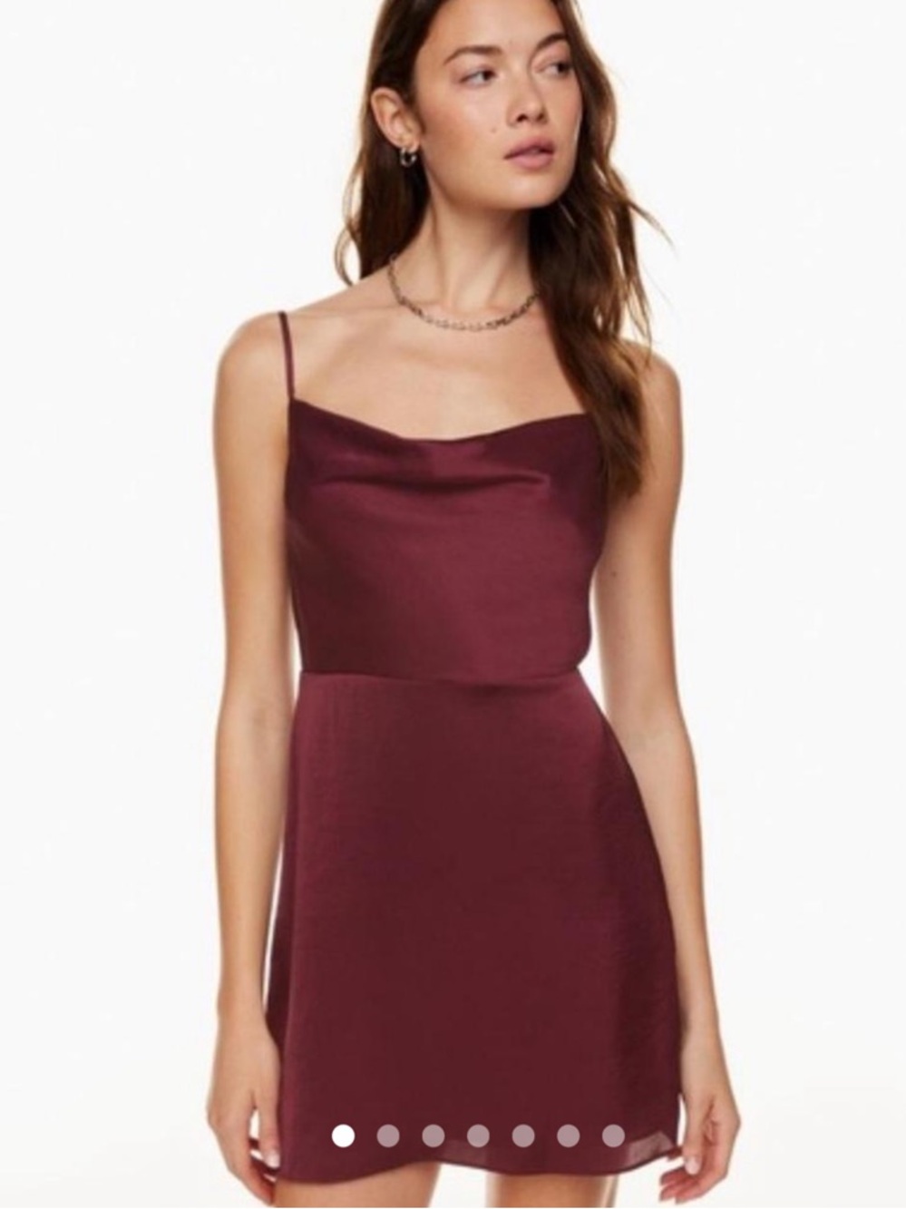 Sunday Best Burgundy Slip Mini Dress